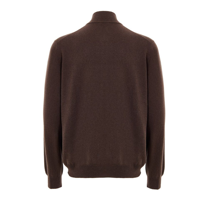 Gran Sasso Brown Wool Cardigan