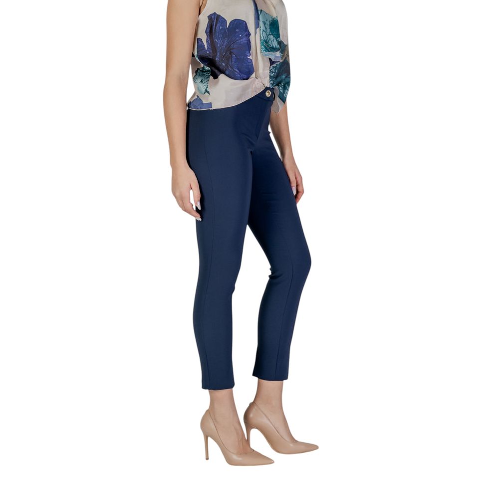 Rinascimento Blue Polyester Dress Pants