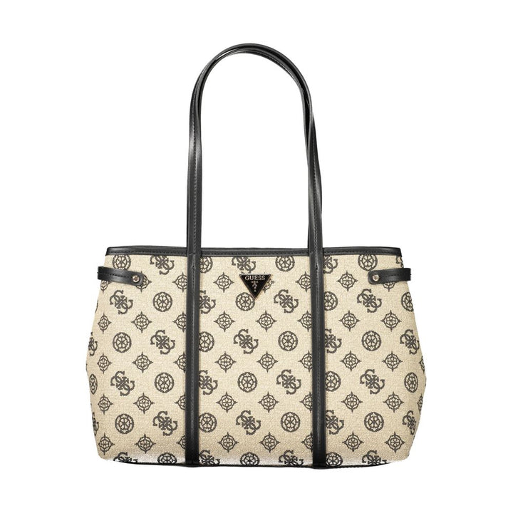 Guess Jeans Beige Cotton Women Handbag