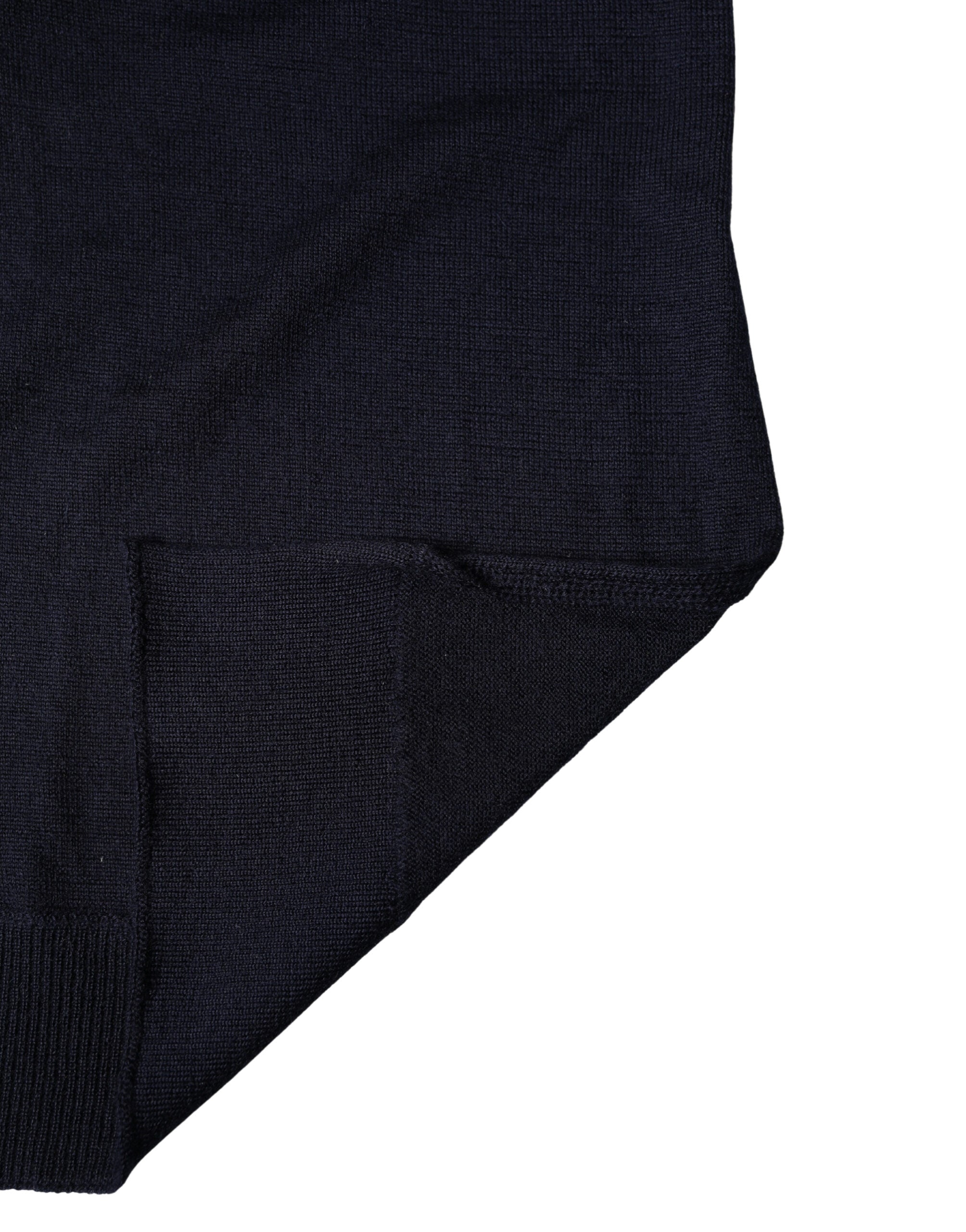 Dolce & Gabbana Black Wool Knitted Shawl Neck Wrap 200cm x 25cm  Scarf