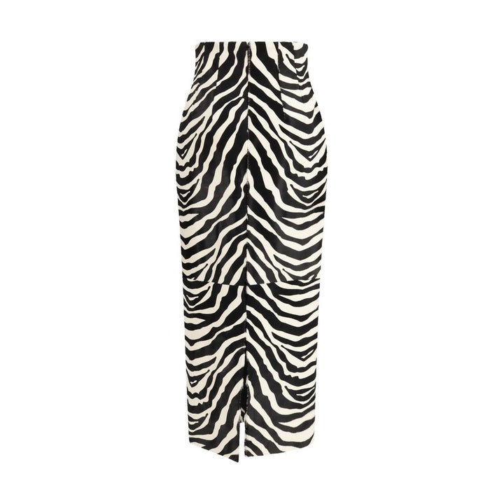 Khaite Multicolor Calf Leather Bos Taurus Skirt
