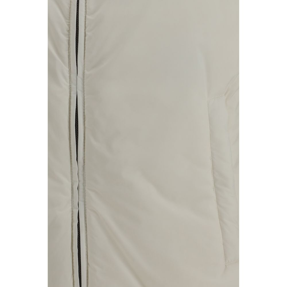 Herno Beige Polyamide Sleveless Jacket