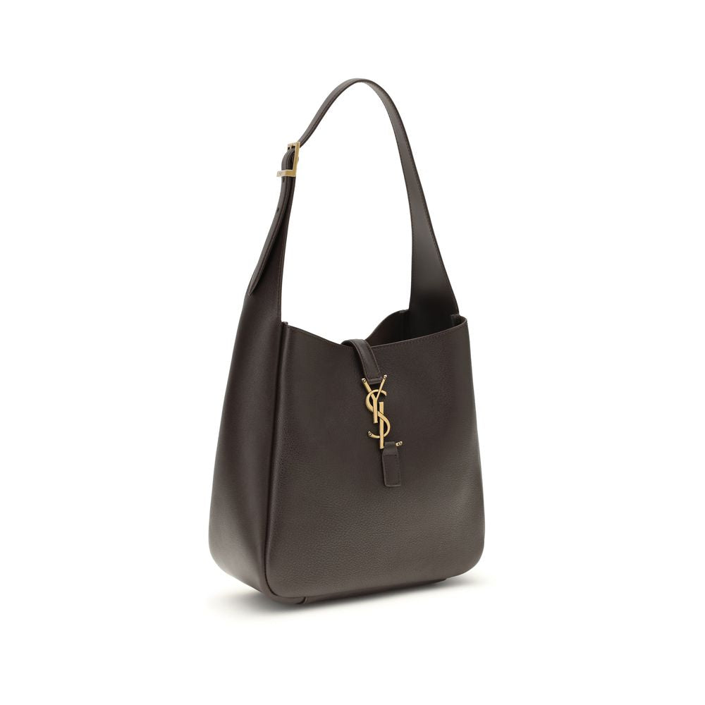 Saint Laurent Gray Calf Leather Bos Taurus Shoulder Bag
