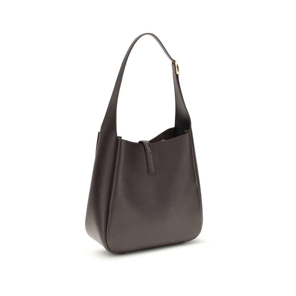 Saint Laurent Gray Calf Leather Bos Taurus Shoulder Bag