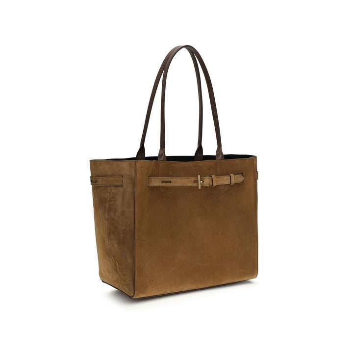 Tom Ford Brown Calf Leather Bos Taurus Shoulder Bag