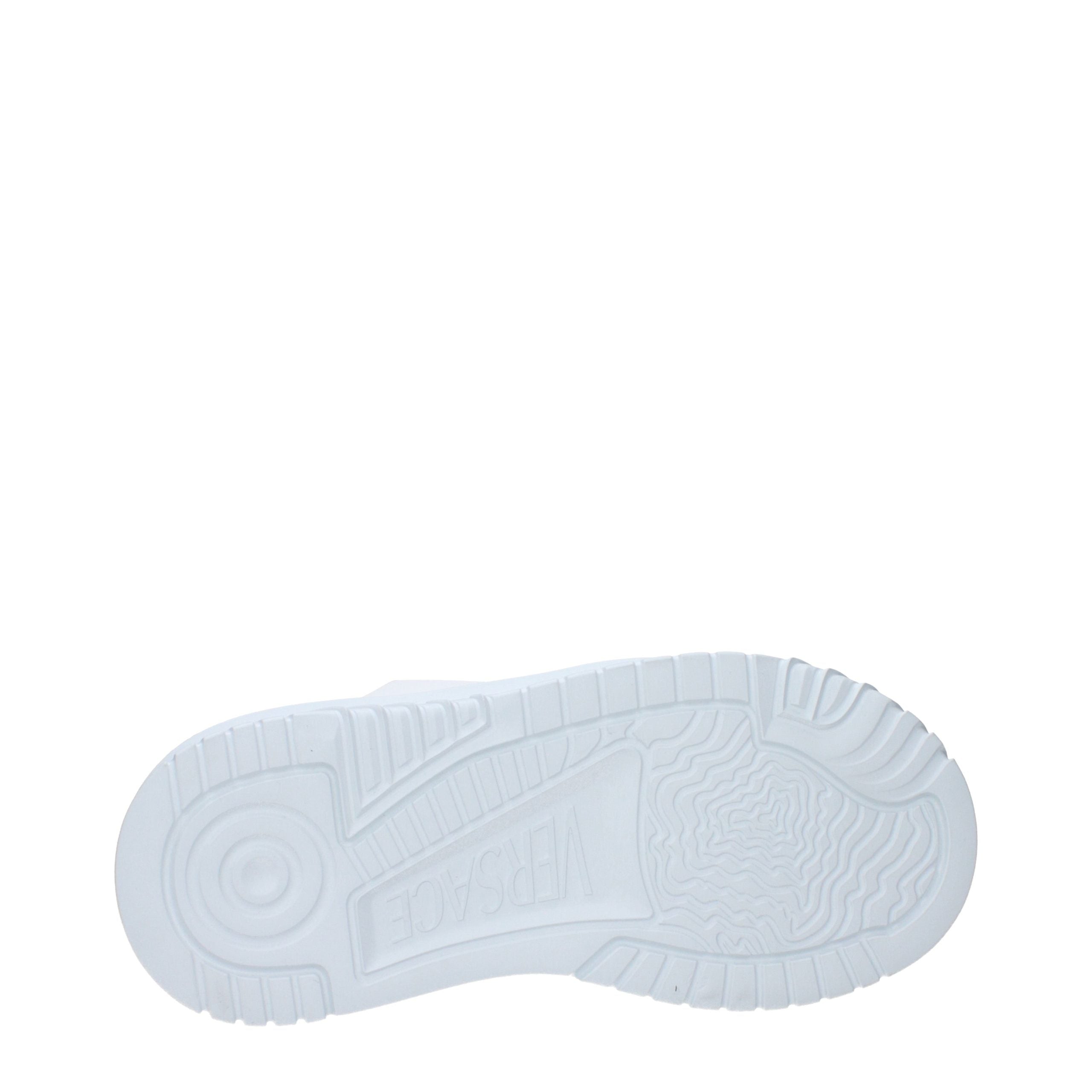 Versace White Leather Low Top Sneakers