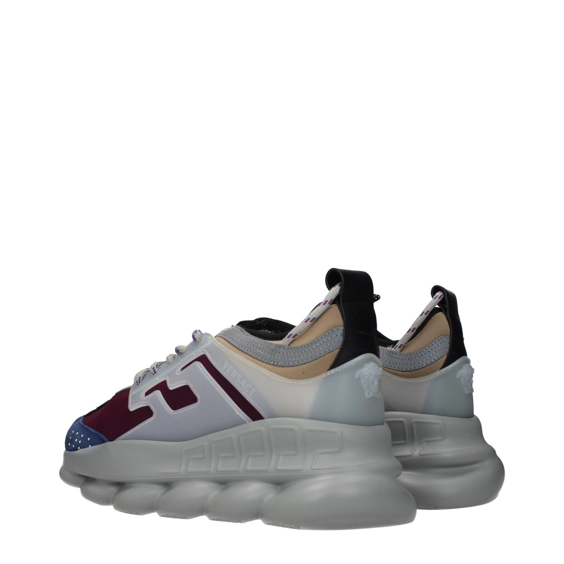 Versace Multicolor Fabric Chunky Sneakers