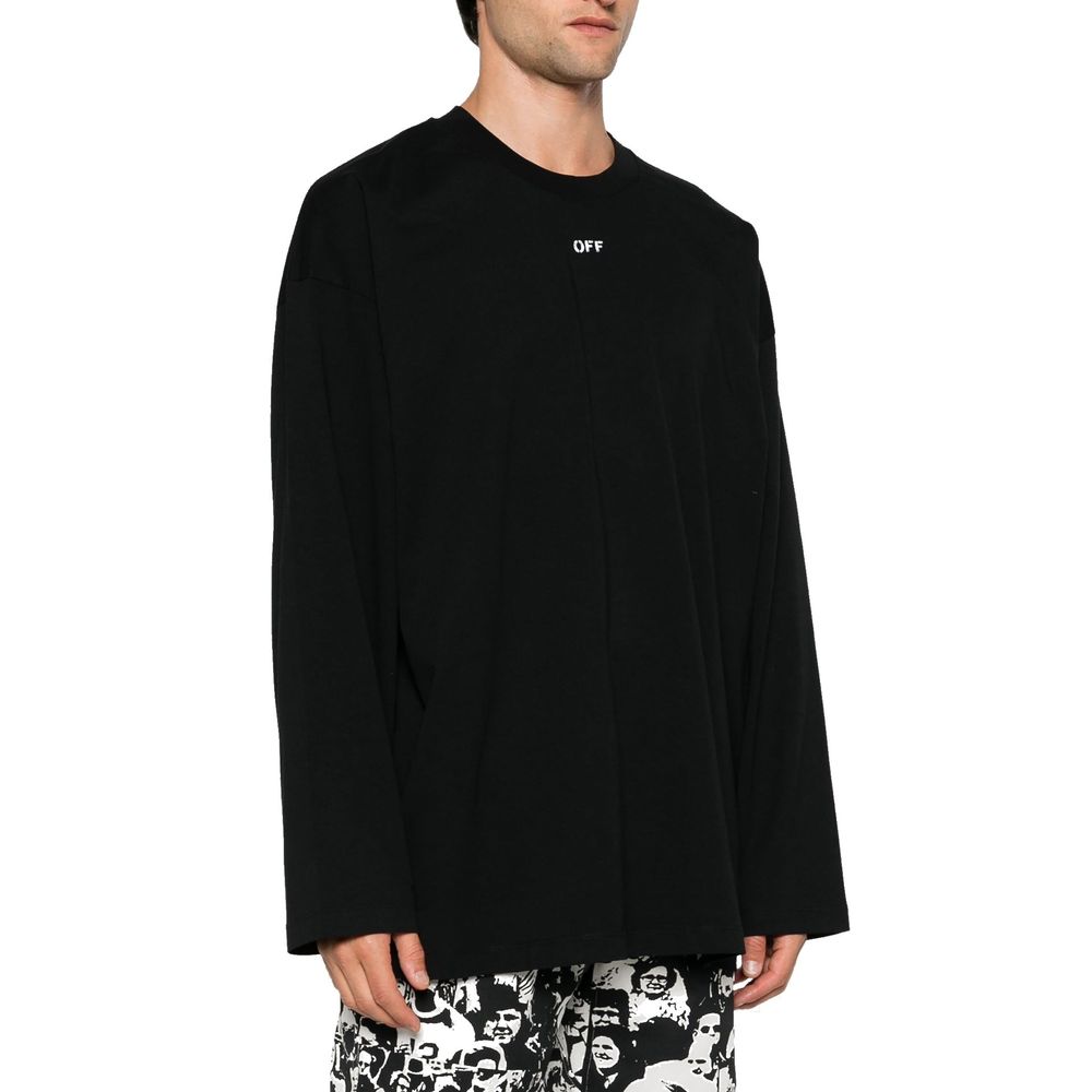 Off-White Black Cotton T-Shirt