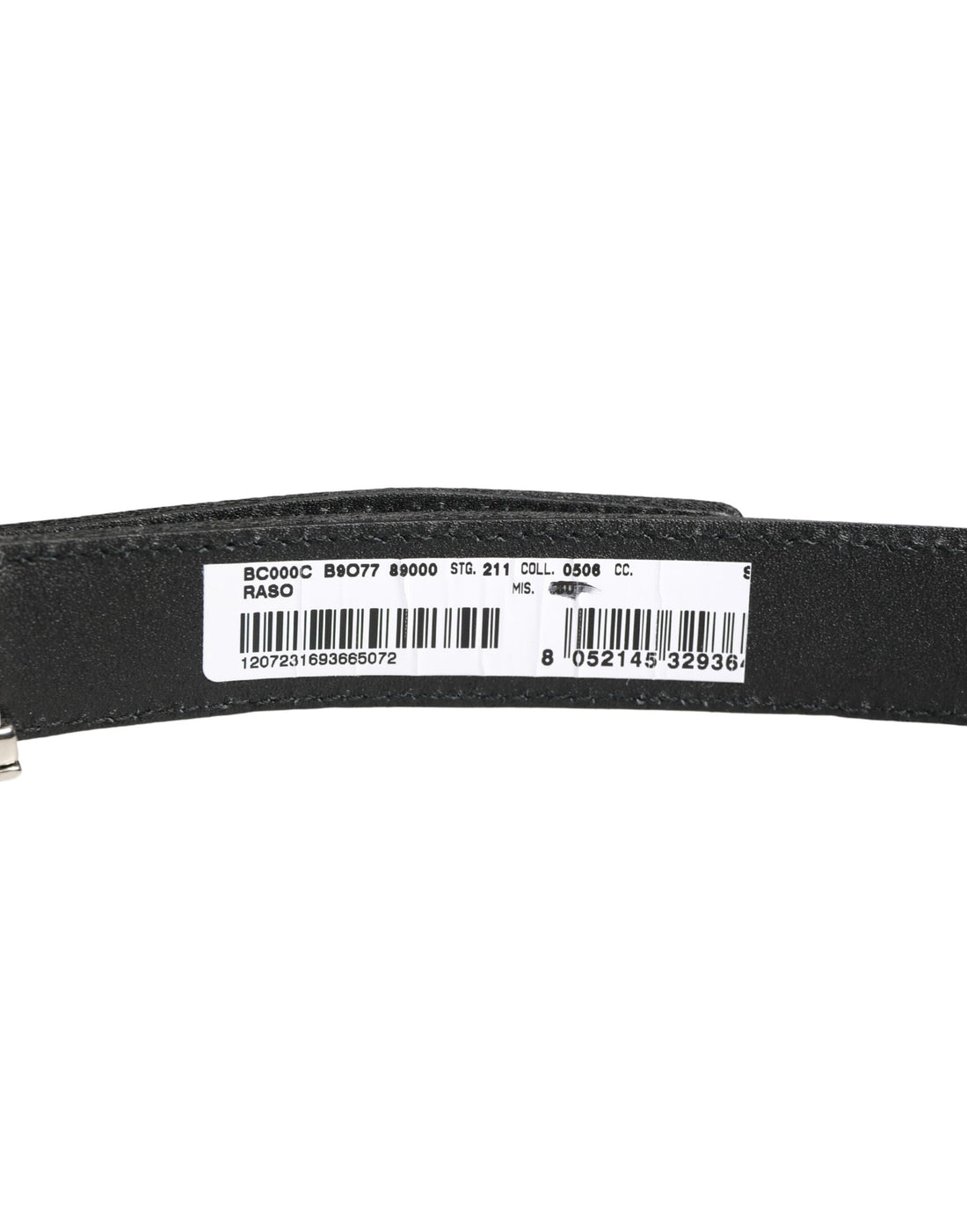Dolce & Gabbana Men Black Classic Leather Metal Buckle Belt