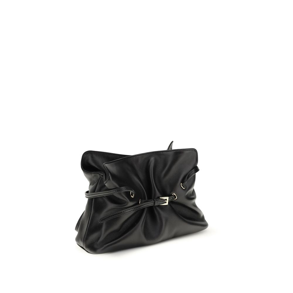 Prada Black Lamb Ovis Aries Aries Shoulder Bag