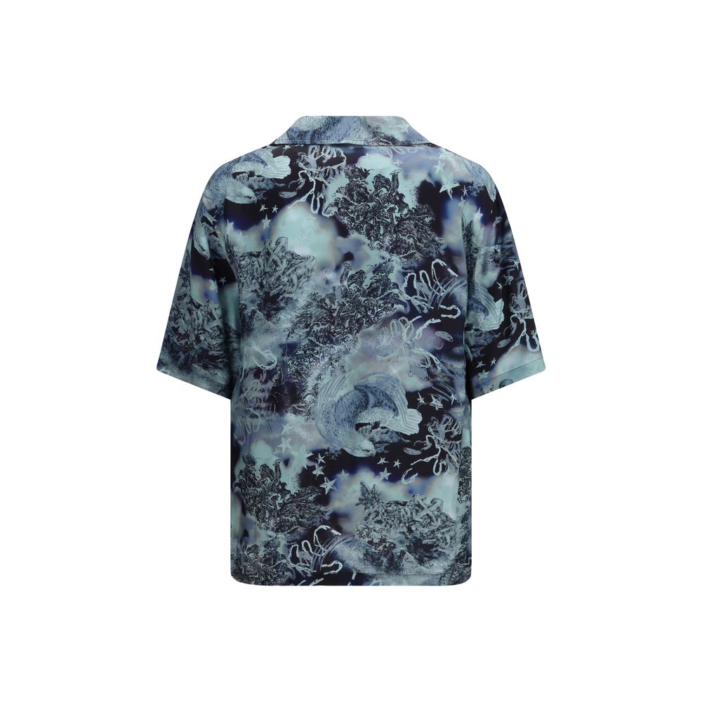 Off-White Multicolor Viscose Pattern Shirt