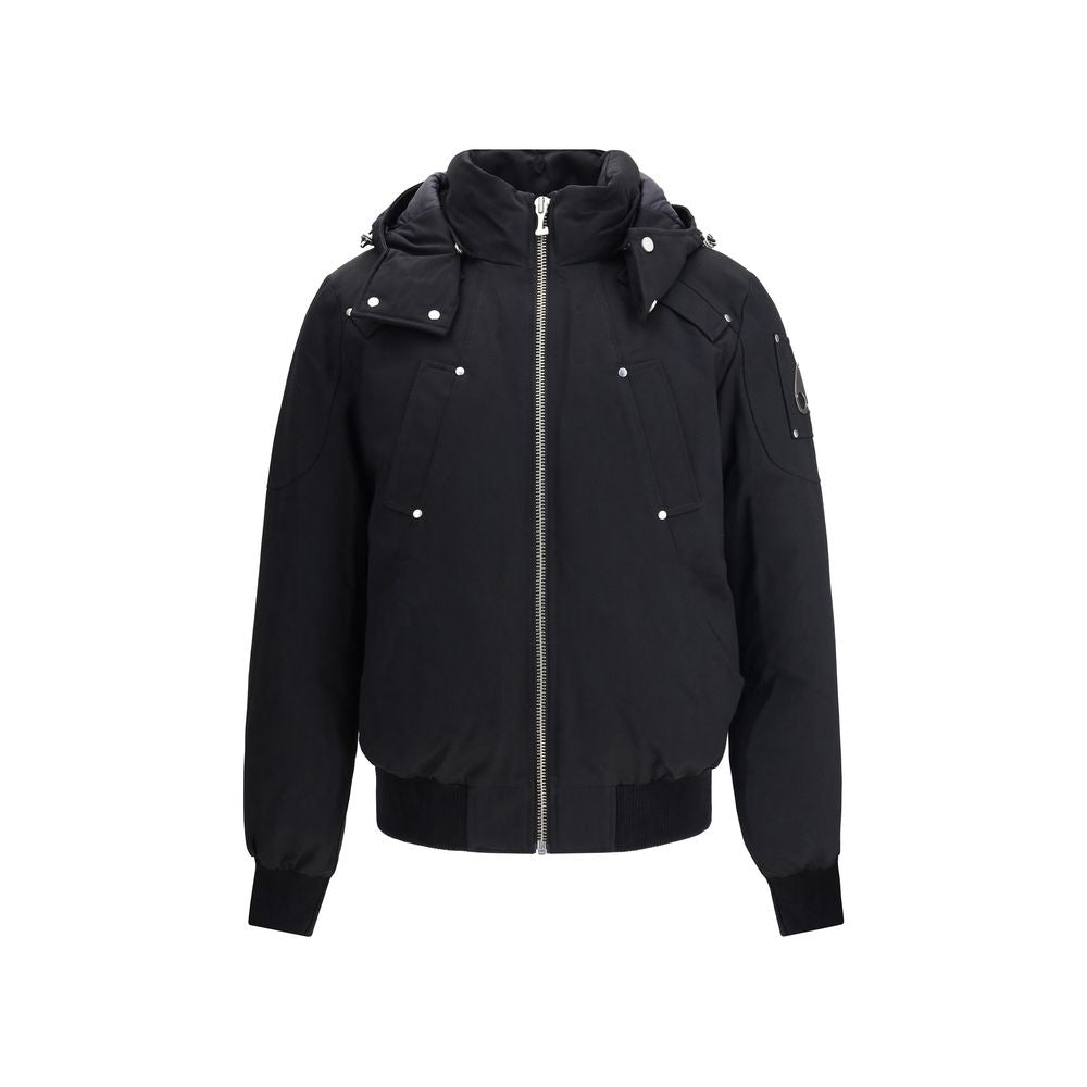 Moose Knuckles Black Cotton Clothing