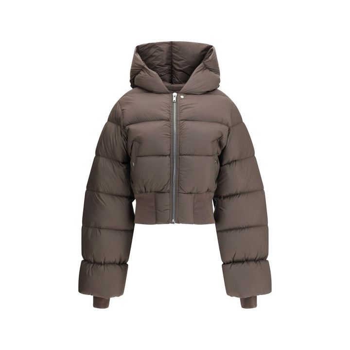 Rick Owens Brown Nylon Coat