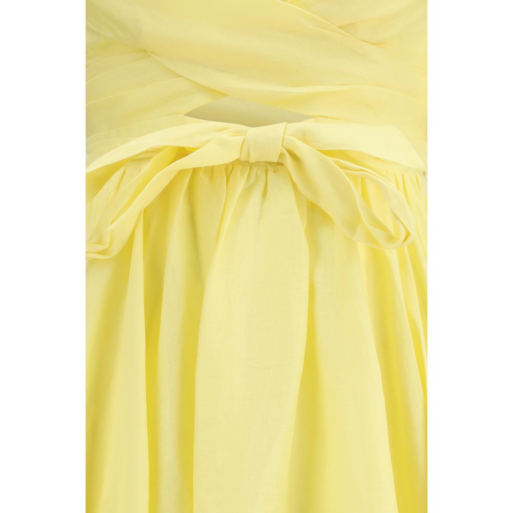 Zimmermann Bicolor Cotton Long Dress
