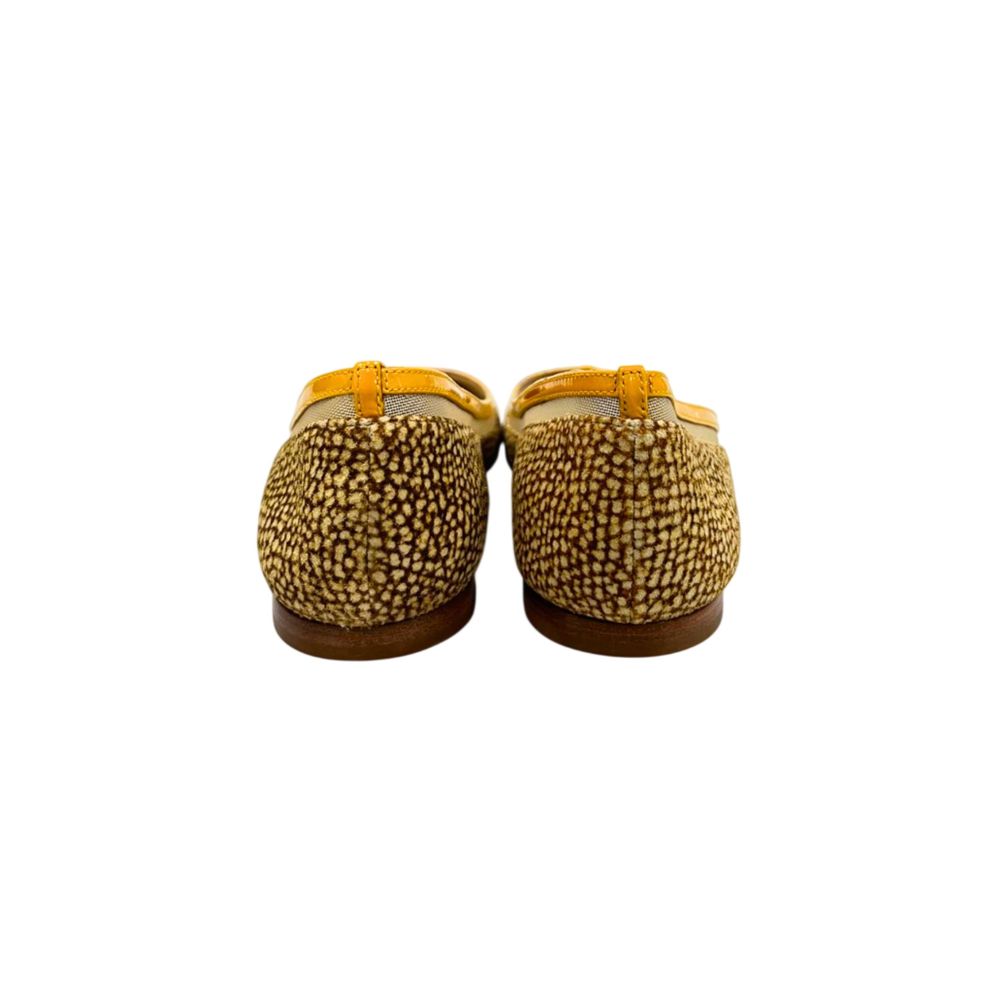Borbonese Yellow Leather Women Sandal