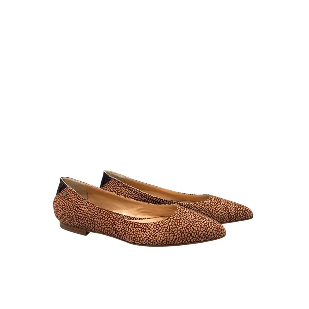 Borbonese Beige Leather Women Sandal