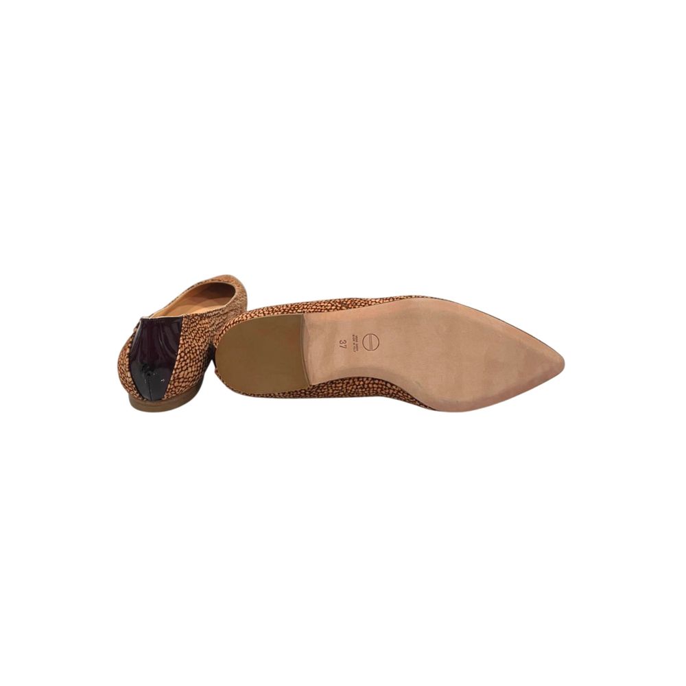 Borbonese Beige Leather Women Sandal