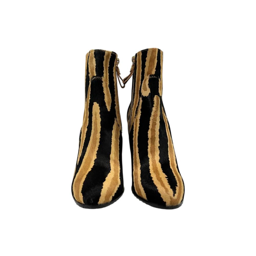 Borbonese Black Genuine Leather Women Boot