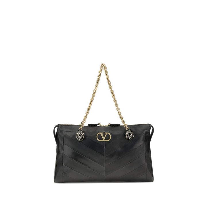 Valentino Garavani Black Lamb Ovis Aries Aries Shoulder Bag
