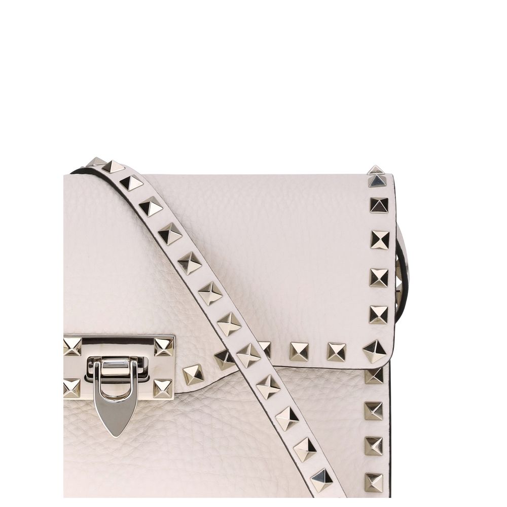 Valentino Garavani Beige Calf Leather Bos Taurus Shoulder Bag
