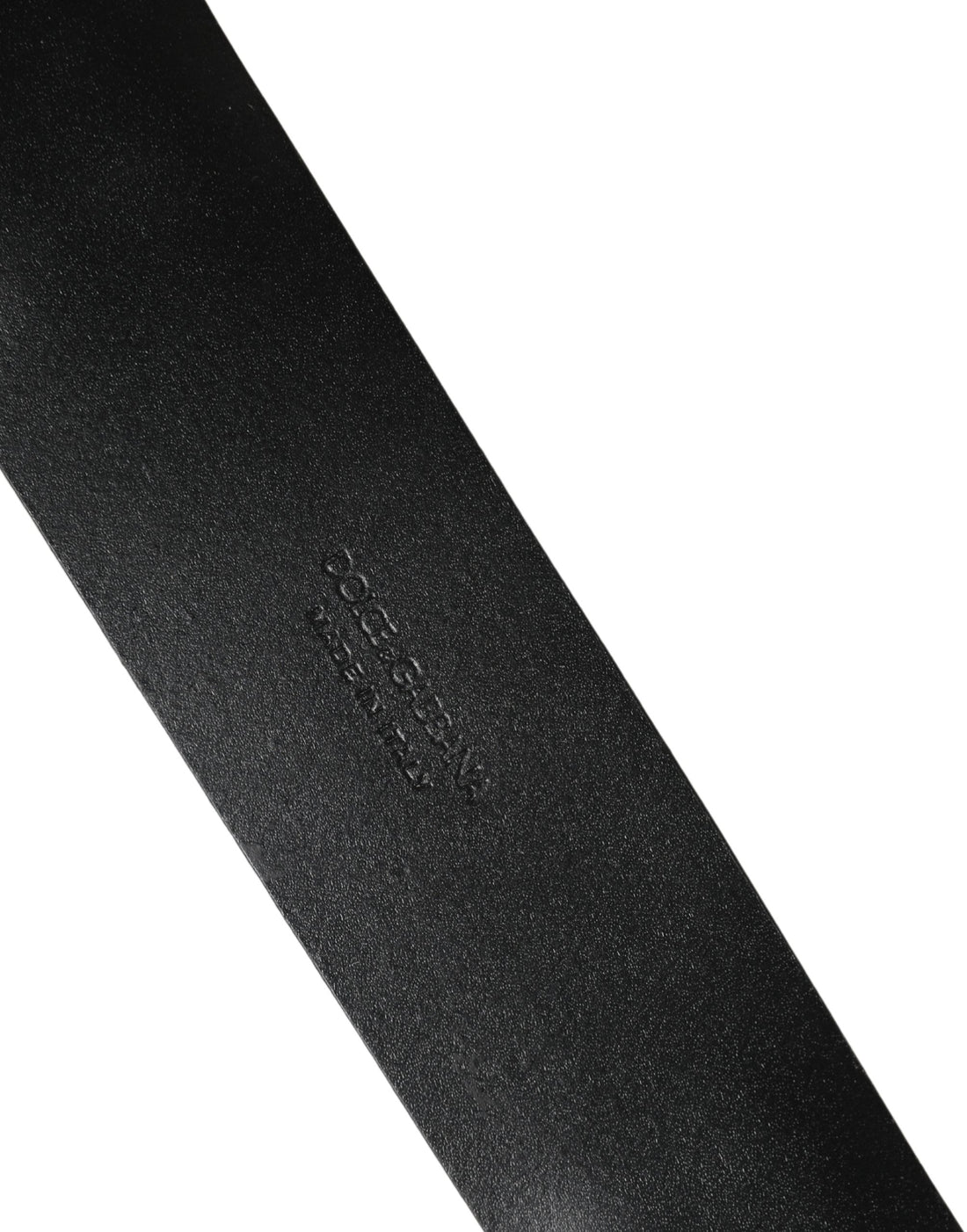 Dolce & Gabbana Men Black Classic Leather Metal Buckle Belt