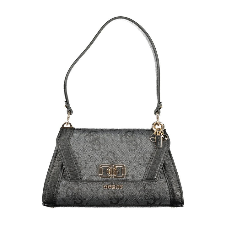 Guess Jeans Nero Poliuretano Women Shoulder Bag