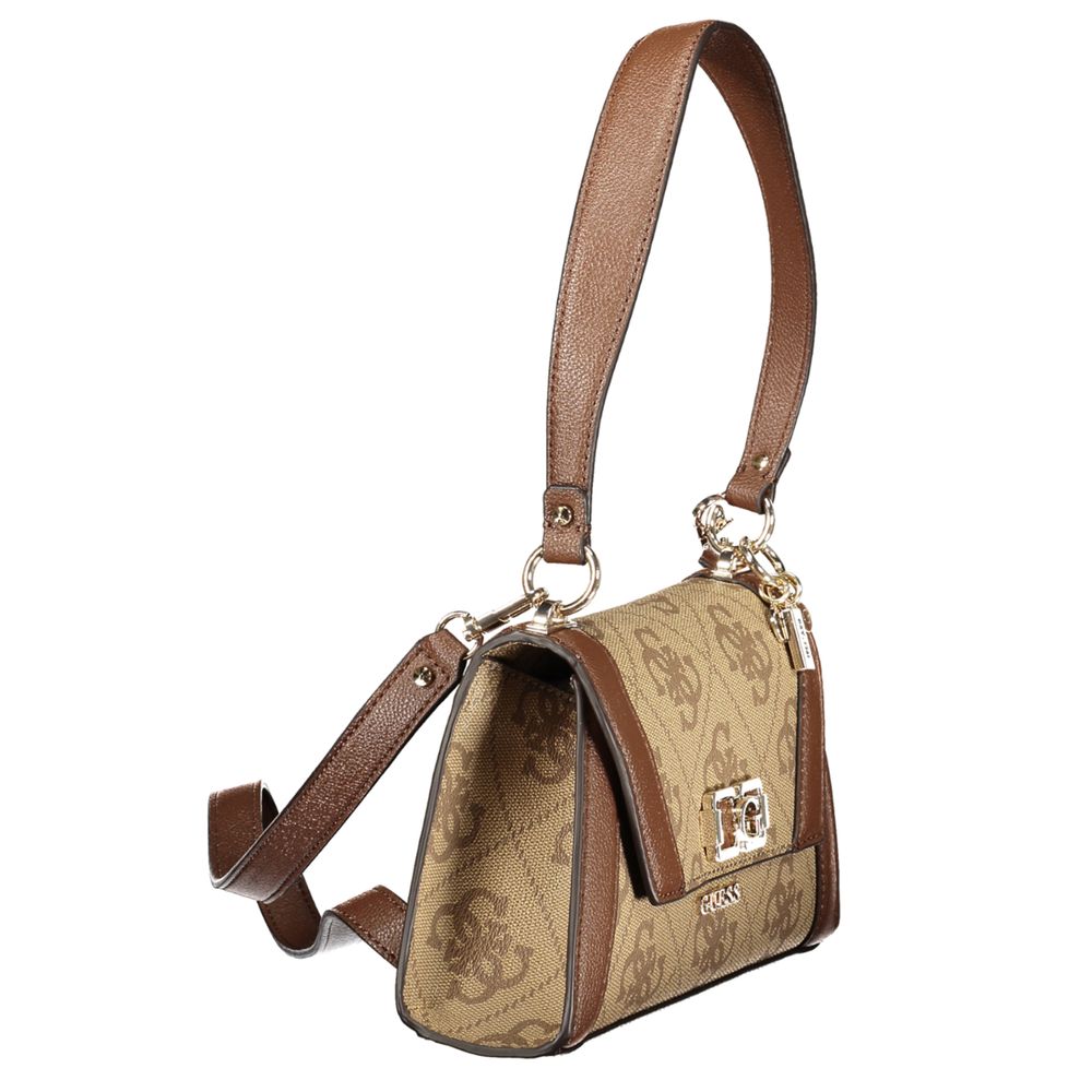 Guess Jeans Marrone Poliuretano Women Handbag
