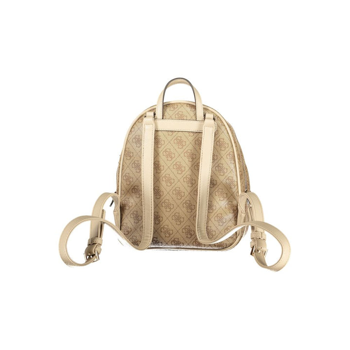 Guess Jeans Beige Polyurethane Women Backpack