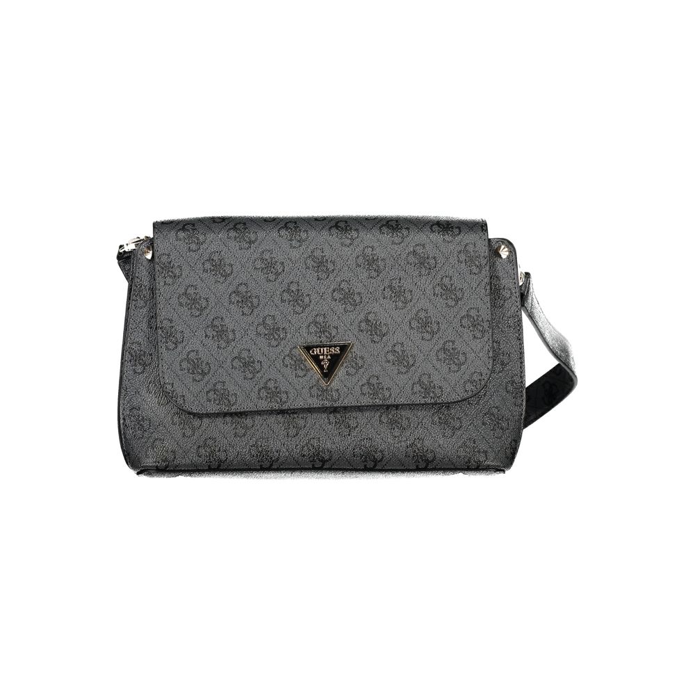 Guess Jeans Nero Poliuretano Women Handbag