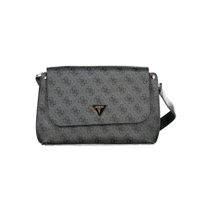 Guess Jeans Nero Poliuretano Women Handbag