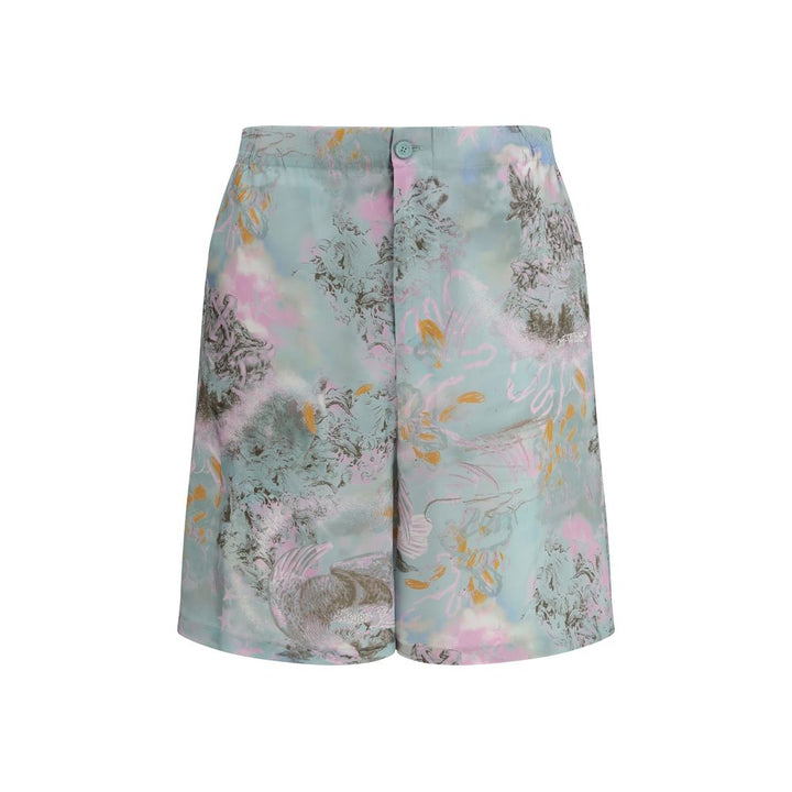 Off-White Multicolor Viscose Shorts