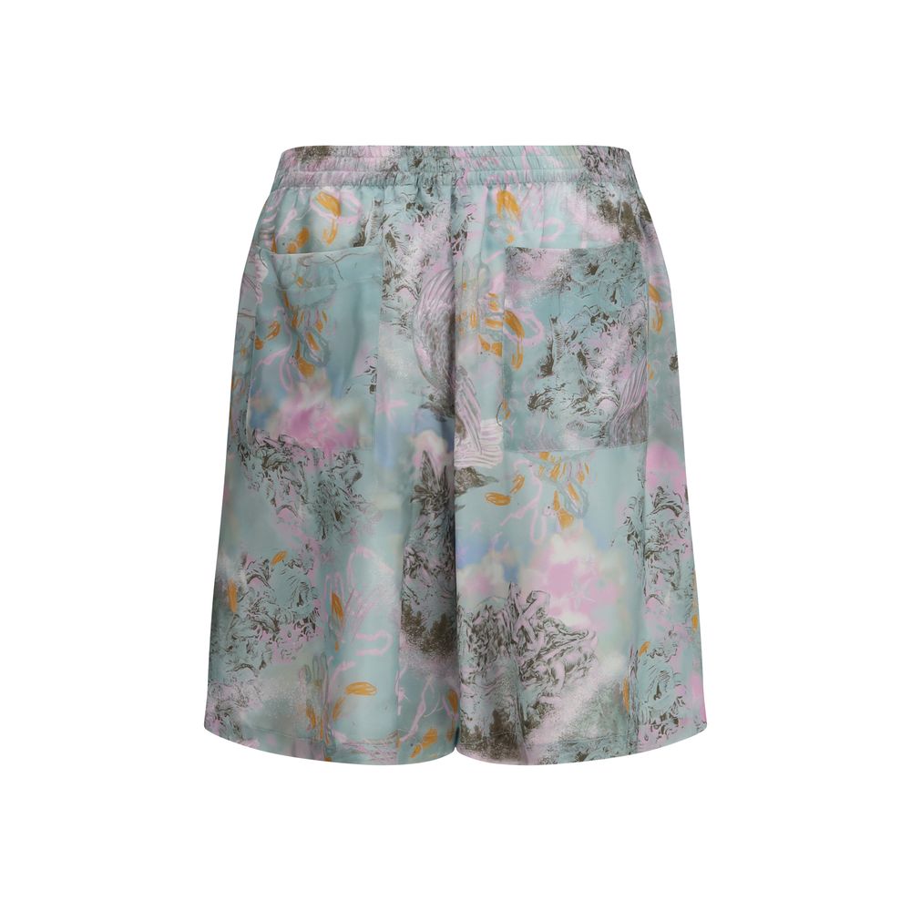 Off-White Multicolor Viscose Shorts