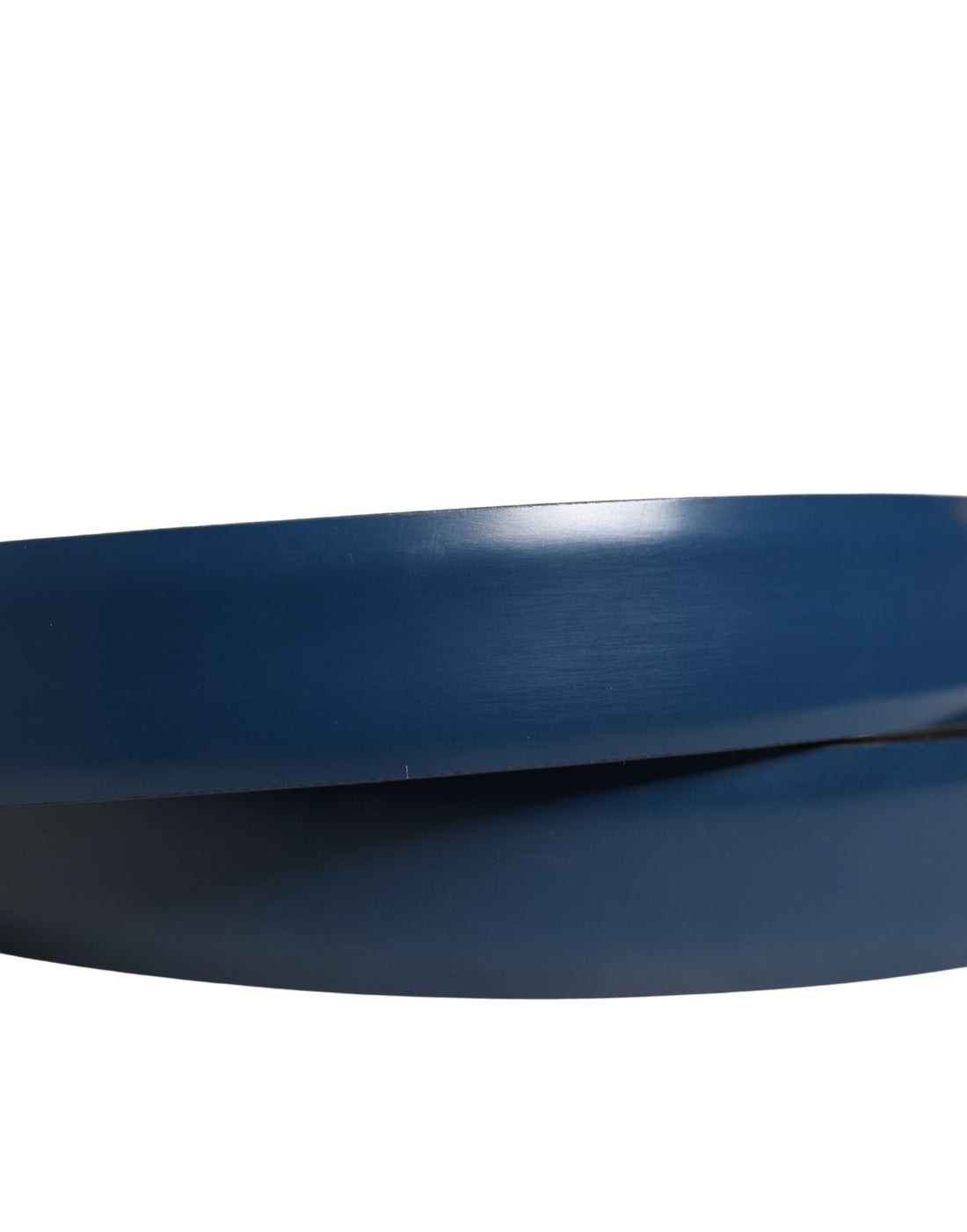Dolce & Gabbana Men Blue Classic Leather Metal Buckle Belt