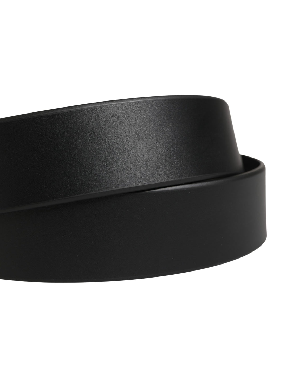 Dolce & Gabbana Men Black Leather Classic Metal Buckle Belt