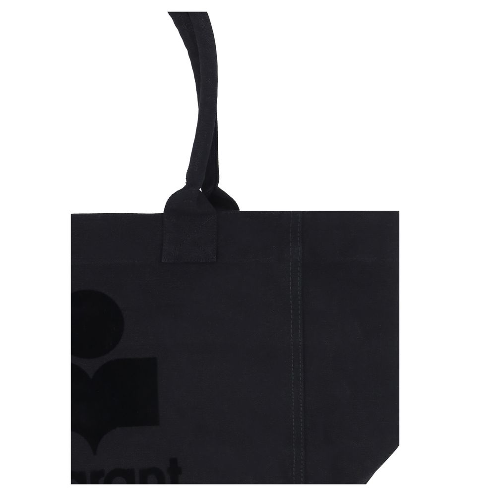 Isabel Marant Black Cotton Shoulder Bag
