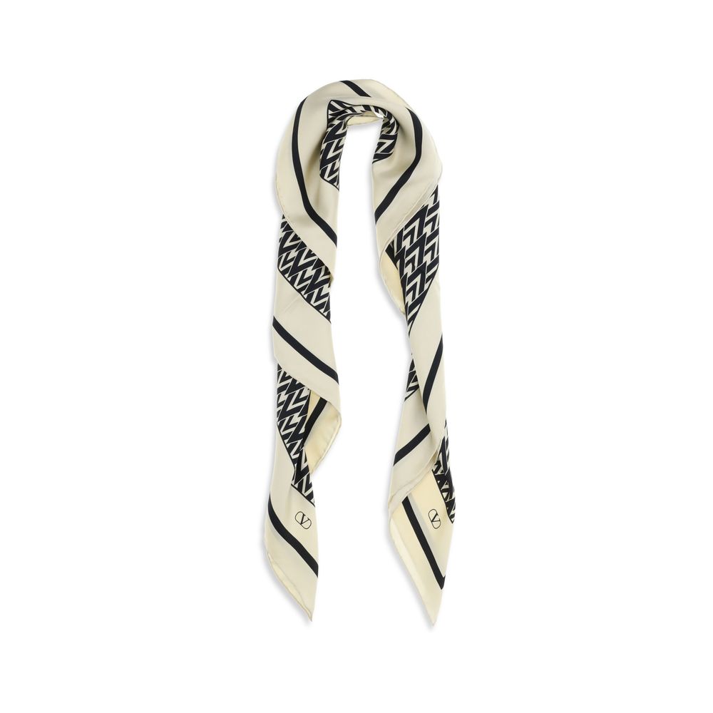 Valentino Garavani Multicolor Silk Scarf