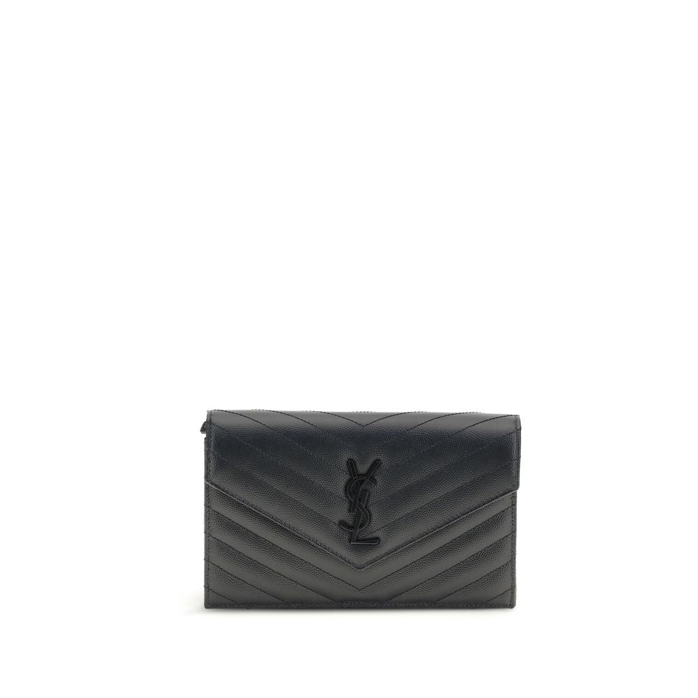 Saint Laurent Black Calf Leather Bos Taurus Shoulder Bag