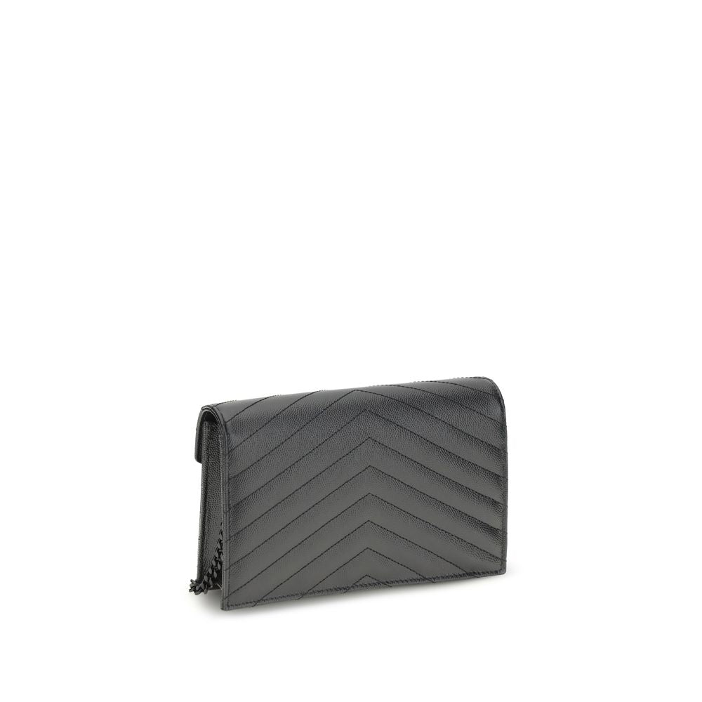 Saint Laurent Black Calf Leather Bos Taurus Shoulder Bag