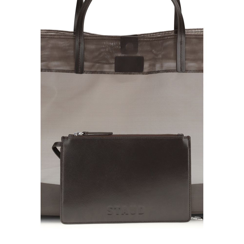 Staud Brown Nylon Shoulder Bag