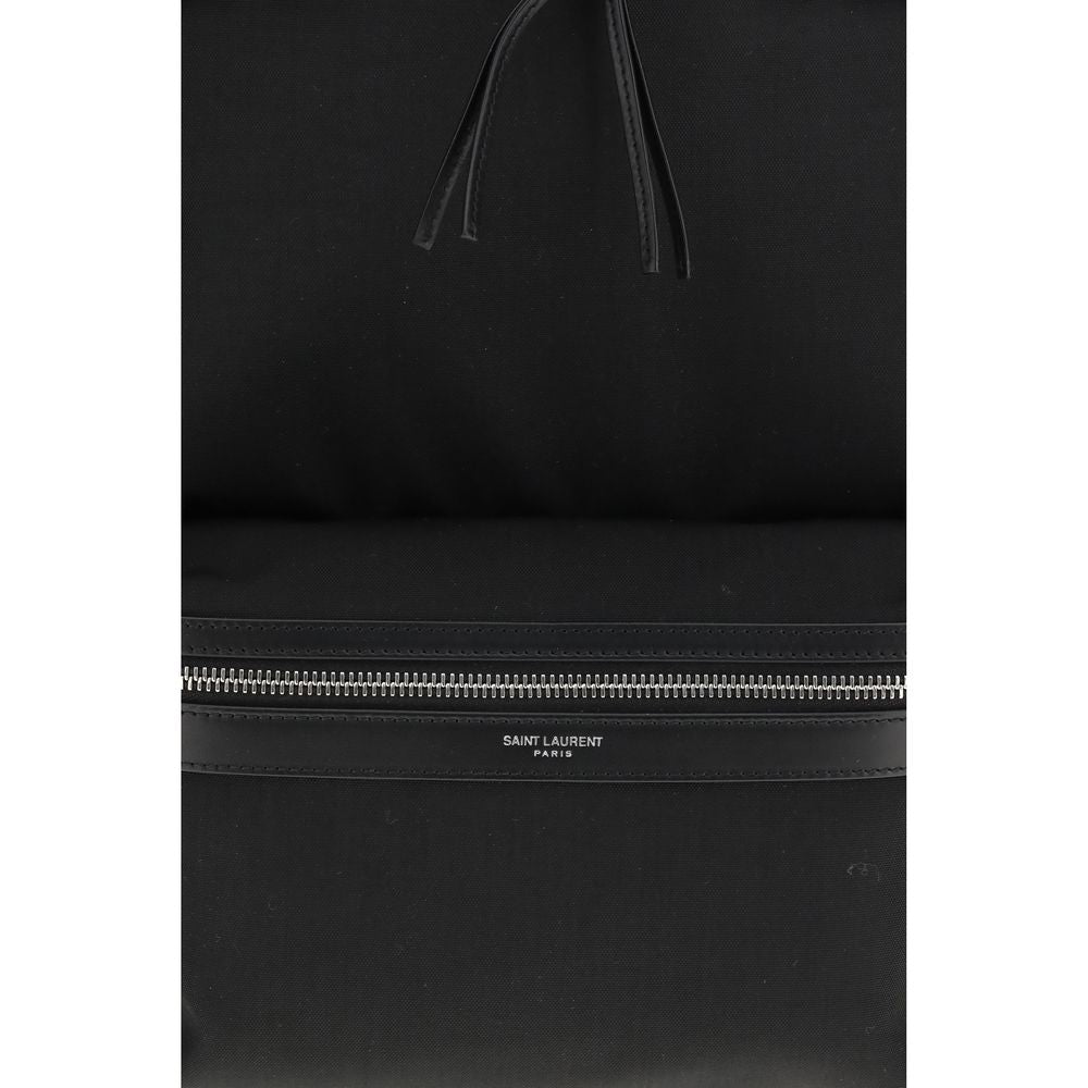 Saint Laurent Black Fabric Backpack