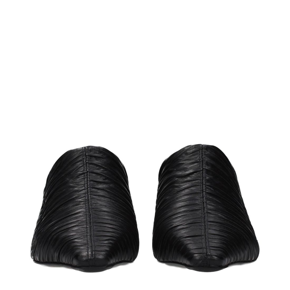 Jimmy Choo Black Leather Mid Heel Pumps