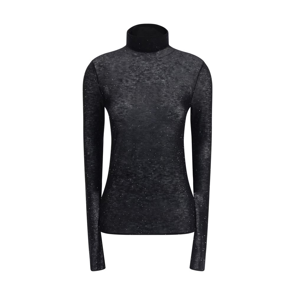 PINKO Gold Wool Turtleneck