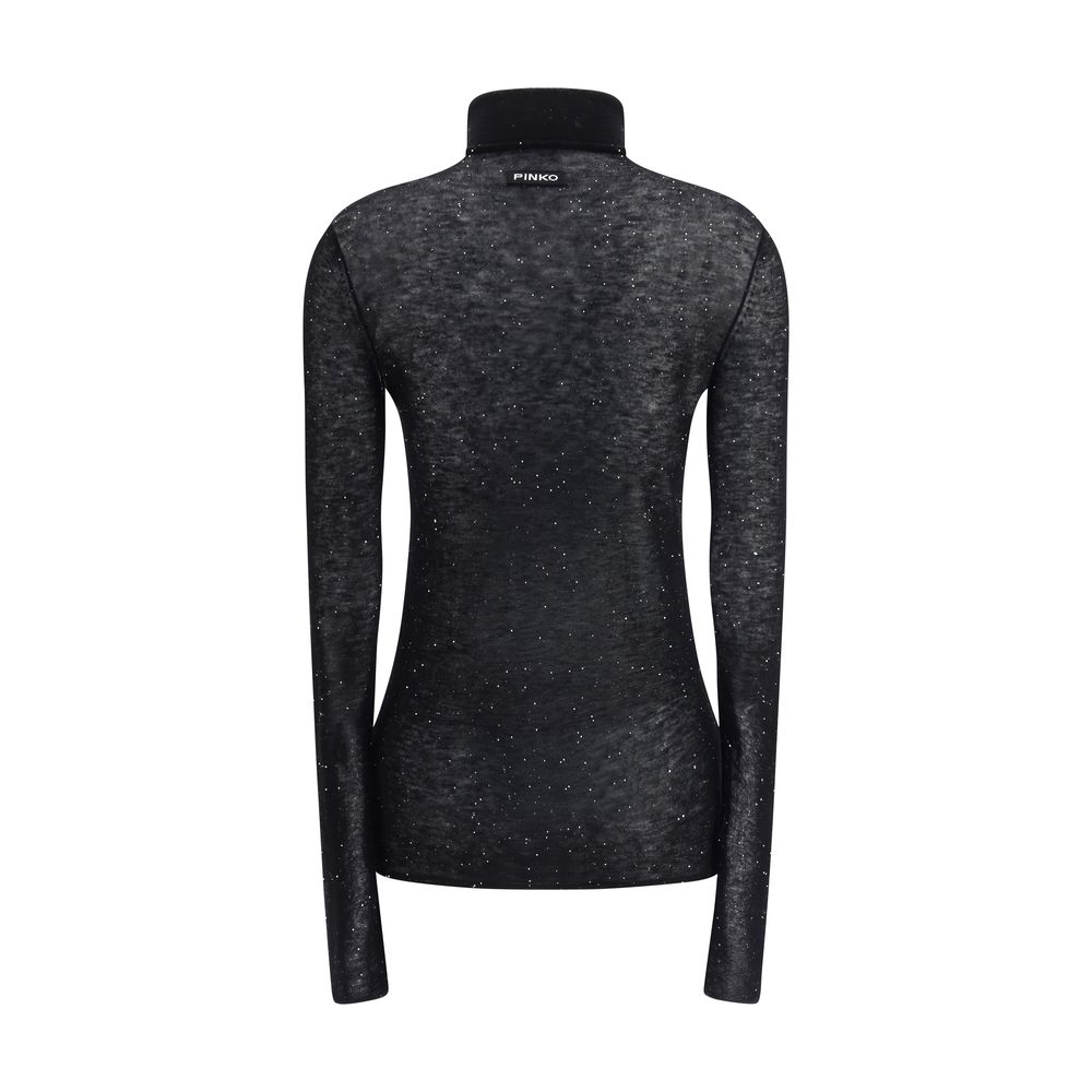 PINKO Gold Wool Turtleneck