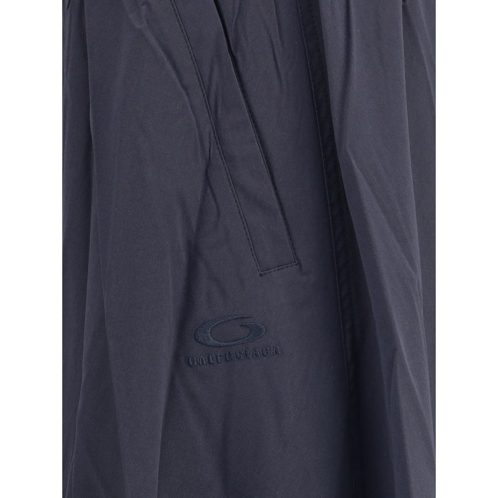 Balenciaga Blue Polyester Long Skirt