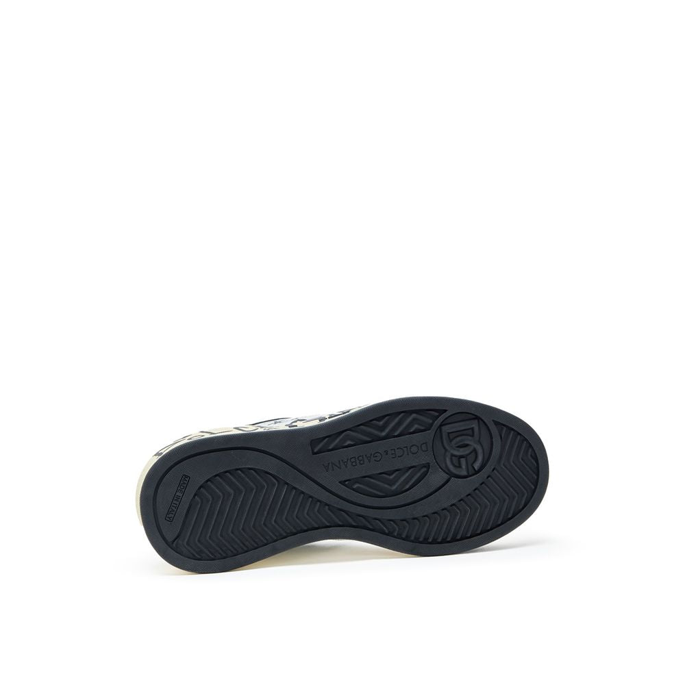 Dolce & Gabbana White Leather Low Top Sneakers