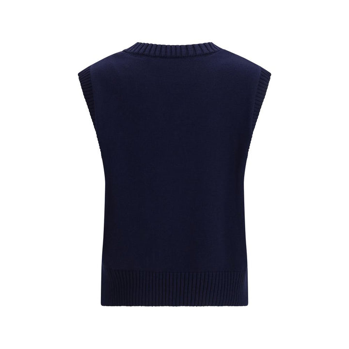 Ami Paris Blue Fleece Wool Sweatshirt