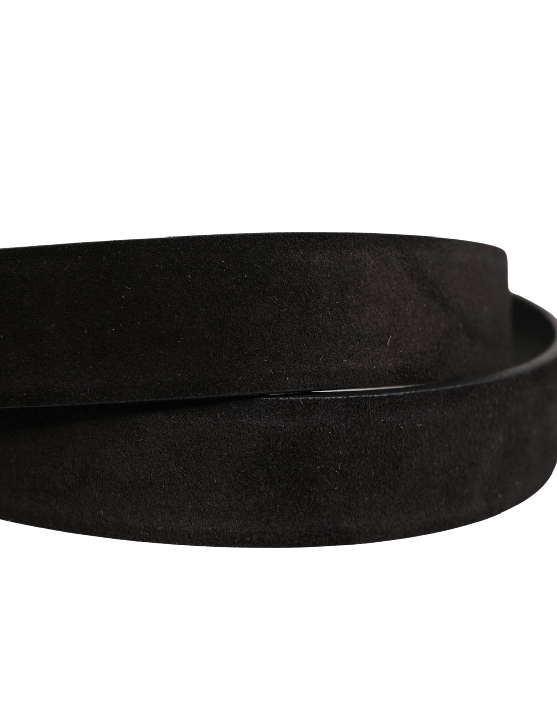 Dolce & Gabbana Black Calfskin Leather Silver Metal Buckle Belt