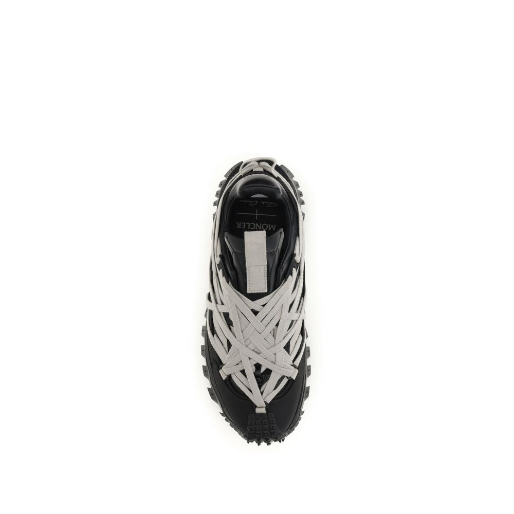 Moncler x Rick Owens Black Rubber Athletic Sneakers