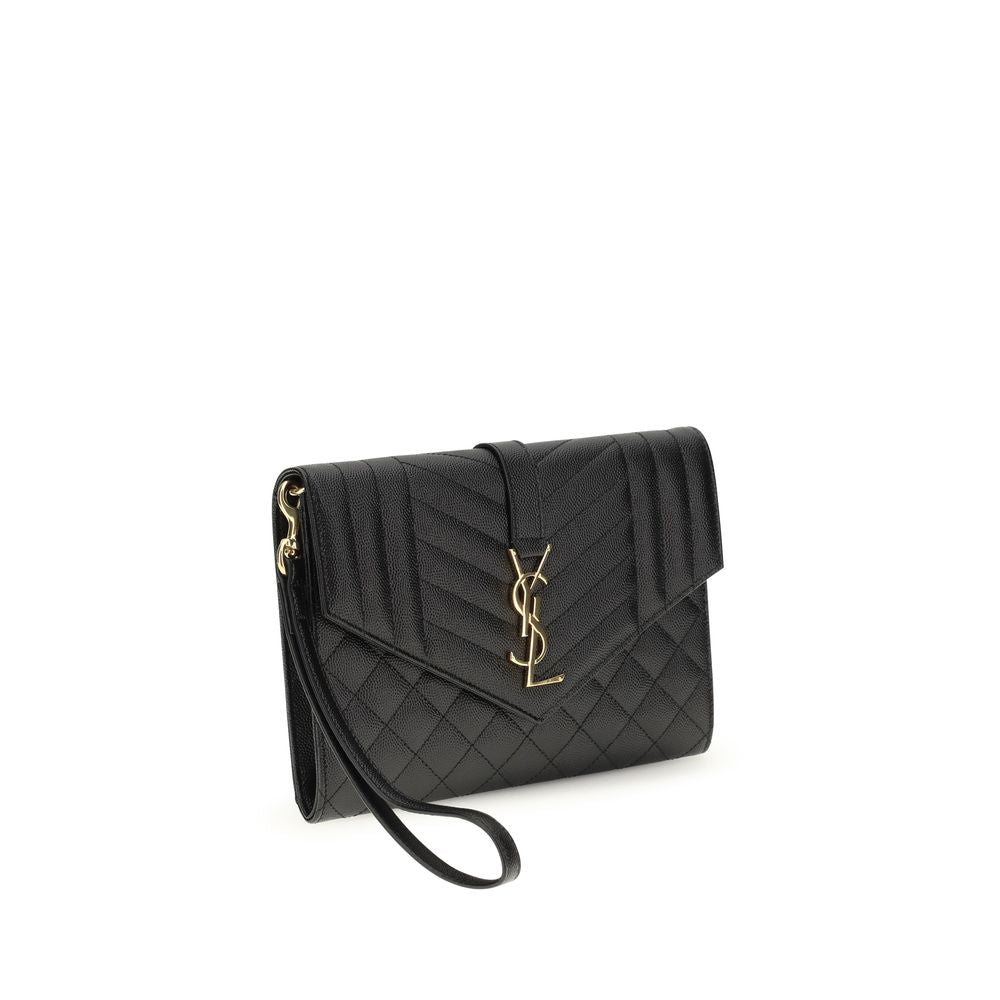 Saint Laurent Black Calf Leather Bos Taurus Accessories
