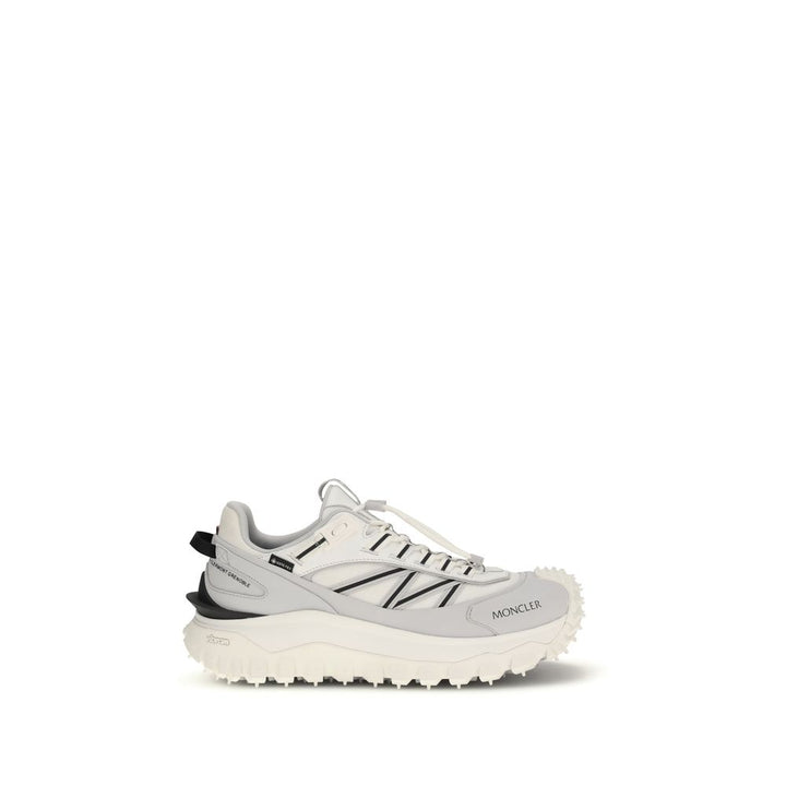 Moncler Gray Polyamide Athletic Sneakers